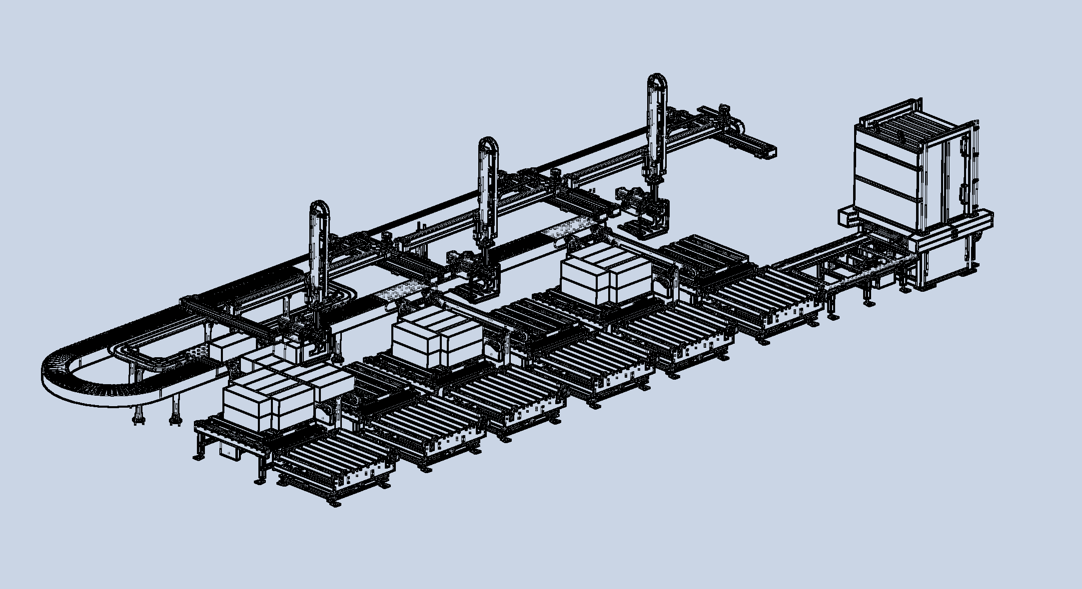 Cartesian palletising system